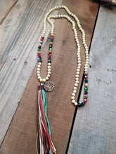 Load image into Gallery viewer, Long Leather Tassel Necklace
