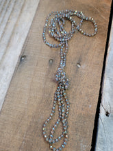 Load image into Gallery viewer, Handmade Knotted Crystal Necklaces- 60 in
