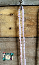 Load image into Gallery viewer, Handmade Knotted Crystal Necklaces- 60 in
